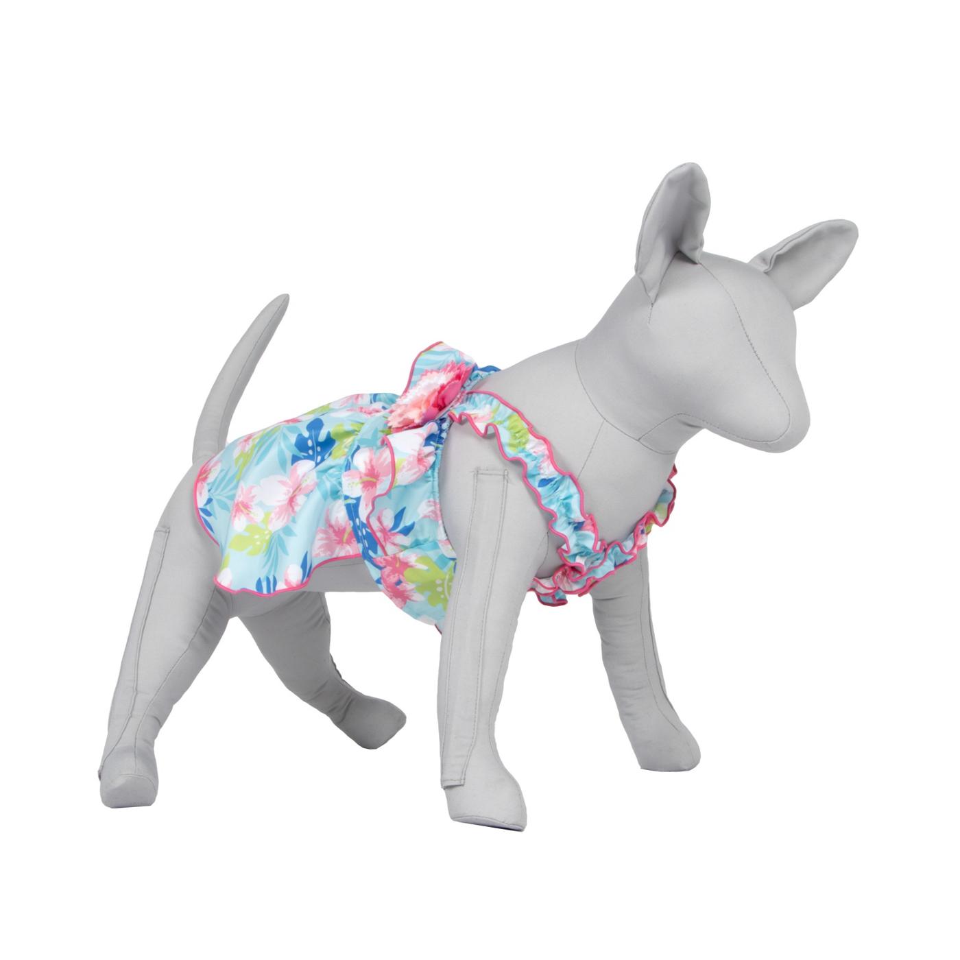 blue dog dress Holiday Dog Harness Dress
