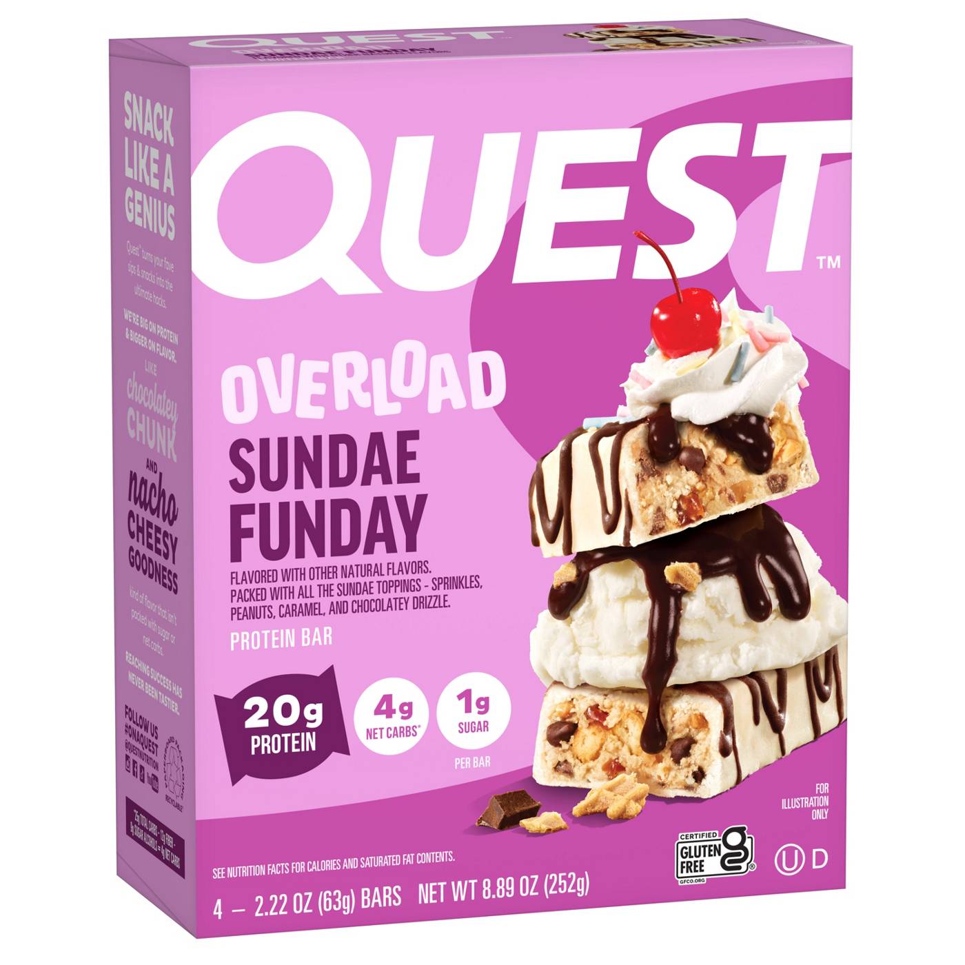 Quest Overload 20g Protein Bars - Sundae Funday; image 3 of 3