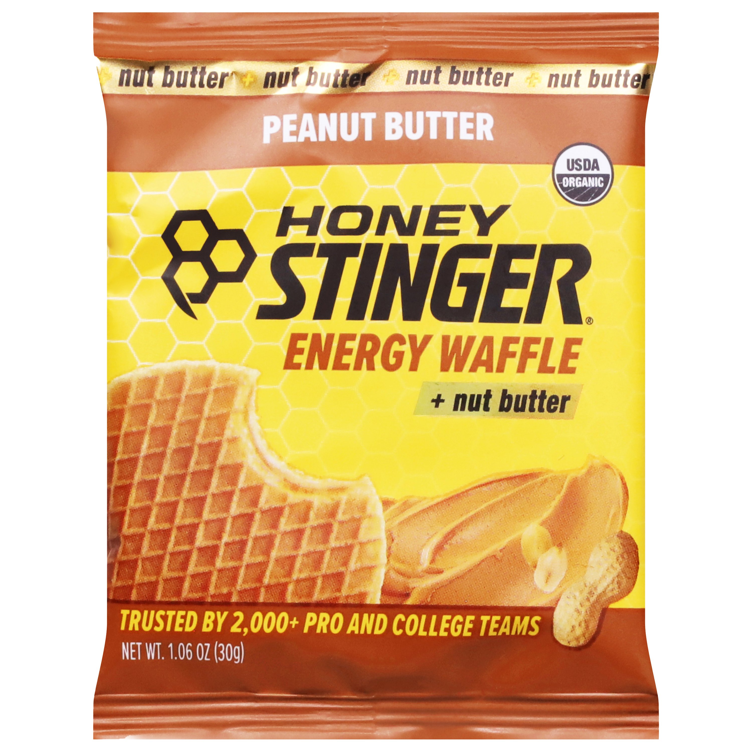 Honey Stinger Energy Waffle - Peanut Butter - Shop Granola & snack bars ...