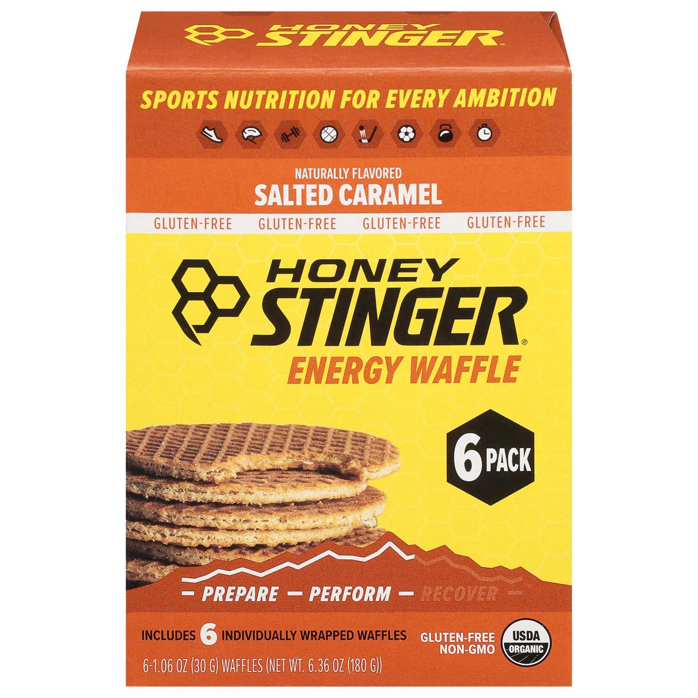 Honey Stinger Energy Waffles - Salted Caramel; image 1 of 5