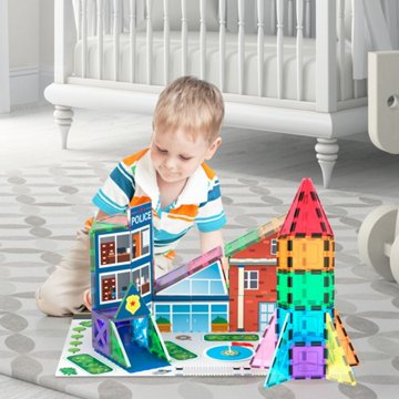 Picasso Tiles Rocket Booster Set, 32 pc