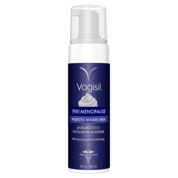 Vagisil Peri Menopause Probiotic Mousse Intimate Wash, 6 oz