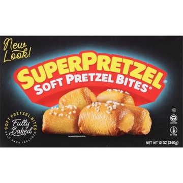 SUPERPRETZEL Fully Baked Soft Pretzel Bites, 12 oz