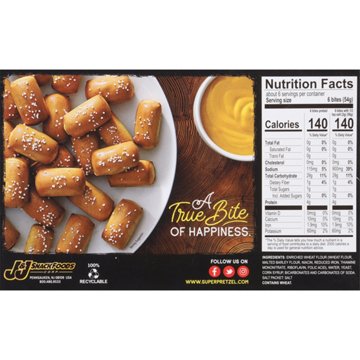 SUPERPRETZEL Fully Baked Soft Pretzel Bites, 12 oz