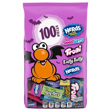 Nerds, SweeTARTS, Trolli & Laffy Taffy Assorted Halloween Candy