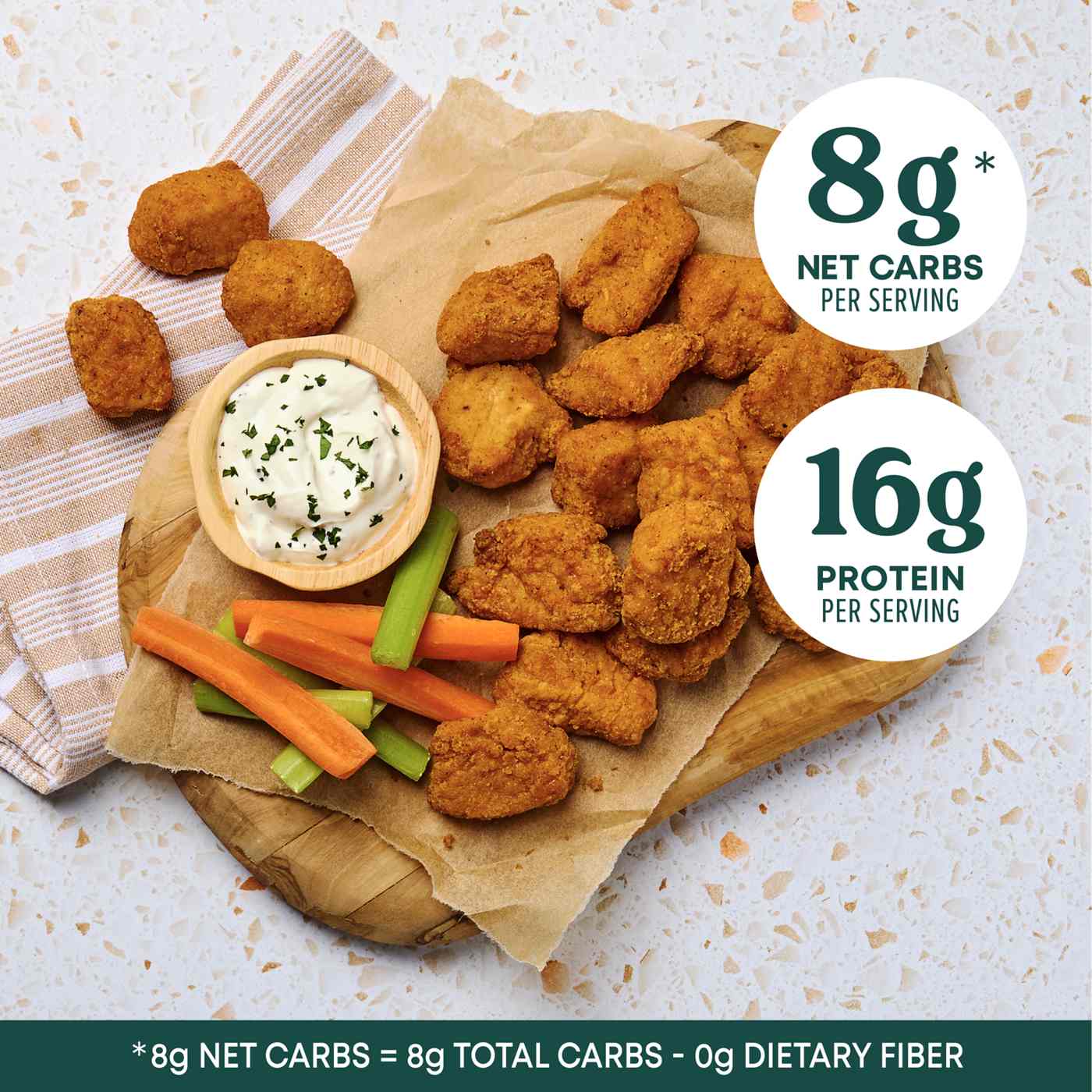 Higher Harvest by H-E-B Lightly Breaded Spicy Chicken Breast Bites - 16g Protein; image 5 of 7