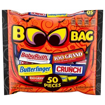 Crunch, Butterfinger, Baby Ruth & 100 Grand Assorted Halloween Candy