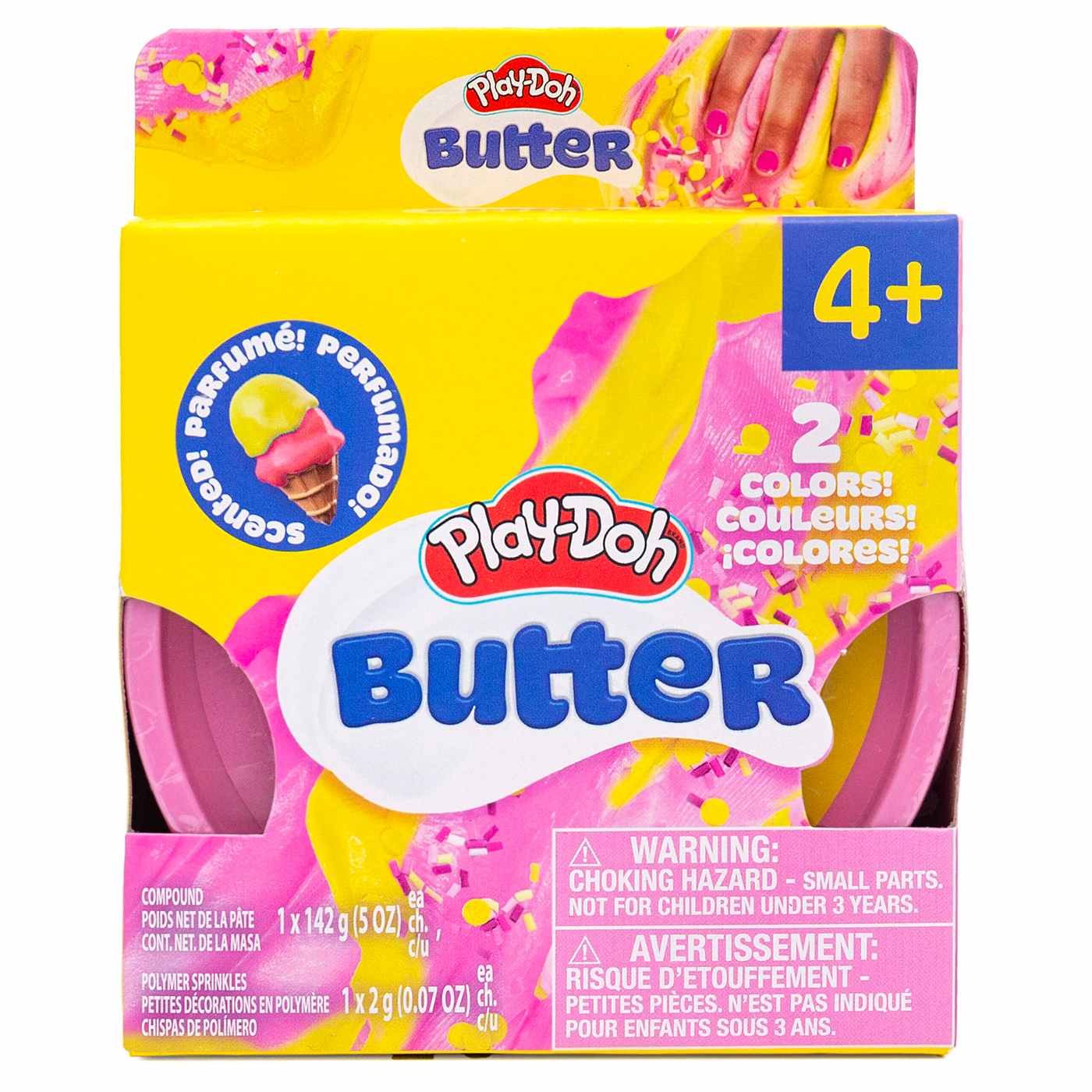 Play-Doh Pink & Yellow Scented Butter Compound; image 1 of 3