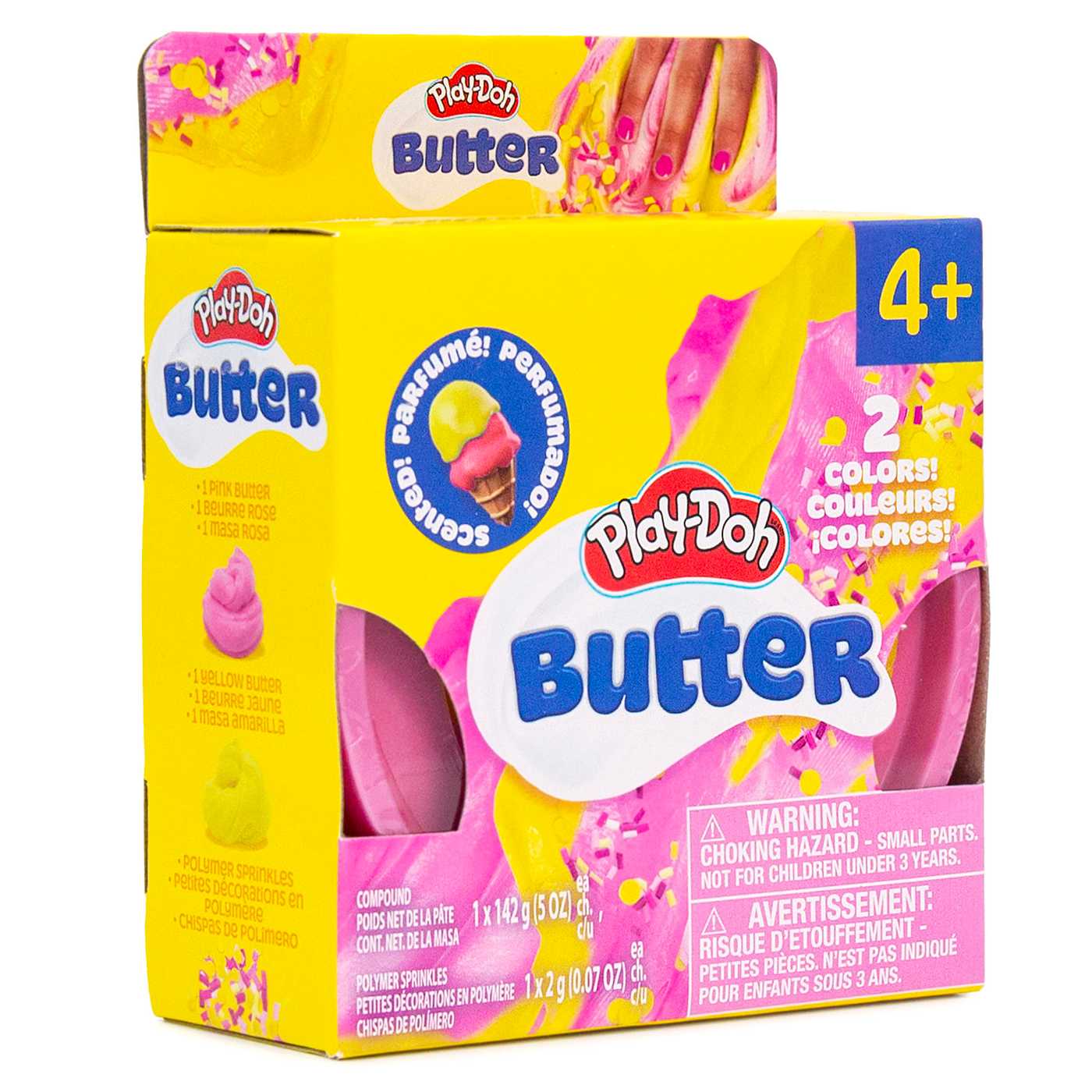 Play-Doh Pink & Yellow Scented Butter Compound; image 2 of 3