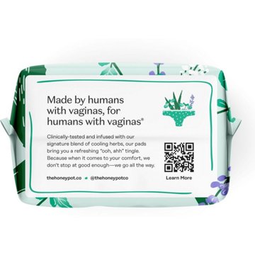 The Honey Pot 100% Organic Cooling Herbal Long Panty Liners