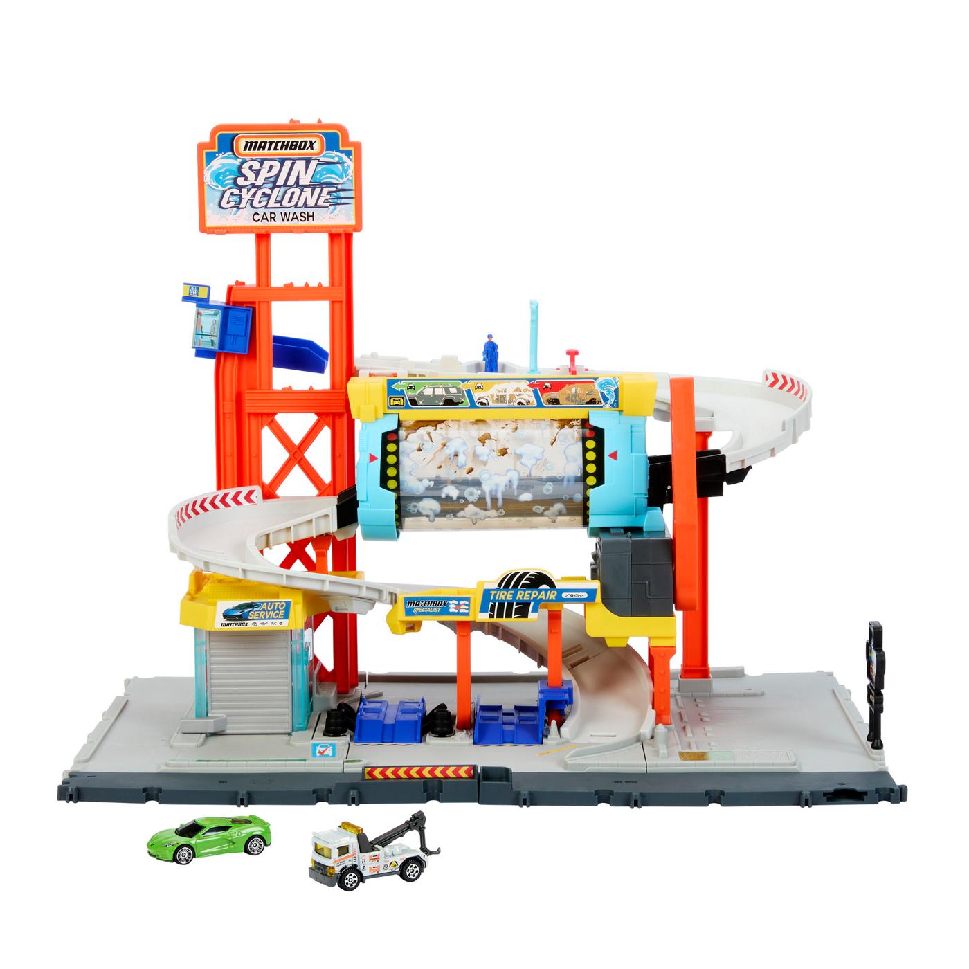 Matchbox Spin Cyclone Car Wash Track Set - Shop Toy vehicles at H-E-B