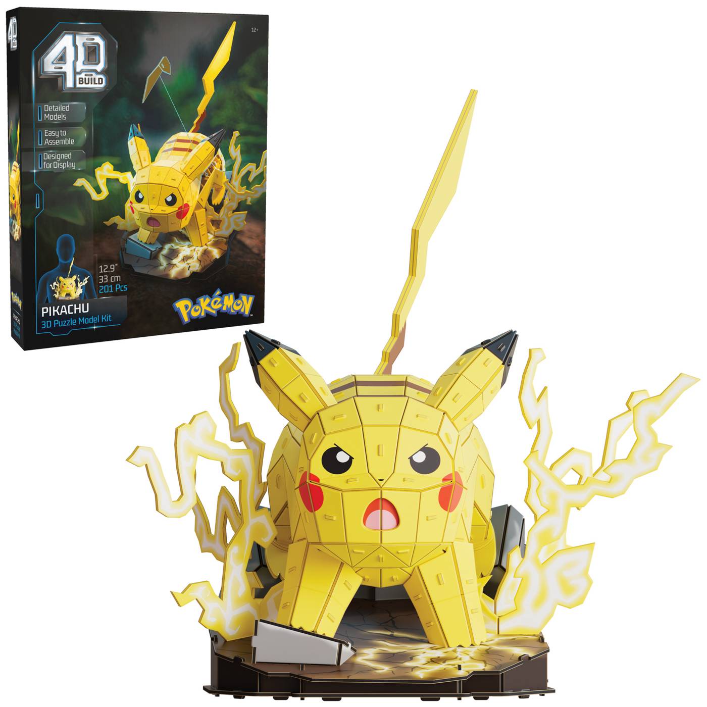 4D Build Pokémon Pikachu 3D Puzzle Model Kit; image 1 of 6