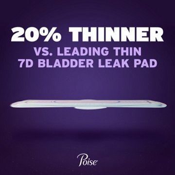 Poise Ultra Thin Incontinence Overnight Pads - Extra, Long, 20 ct