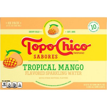 Topo Chico Sabores Tropical Mango 8 pk Cans