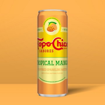 Topo Chico Sabores Tropical Mango Flavored Sparkling Water 8 pk Cans