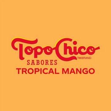 Topo Chico Sabores Tropical Mango Flavored Sparkling Water 8 pk Cans