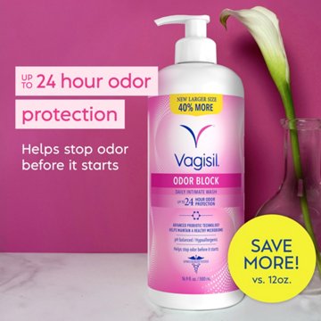 Vagisil Odor Block Daily Intimate Wash, 16.9 oz