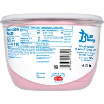 Blue Bunny Soft Strawberry Frozen Dairy Dessert