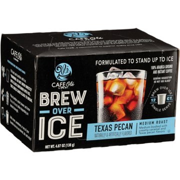 CAFE Olé by H-E-B Texas Pecan Brew Over Ice Medium Roast Coffee Single Serve Cups