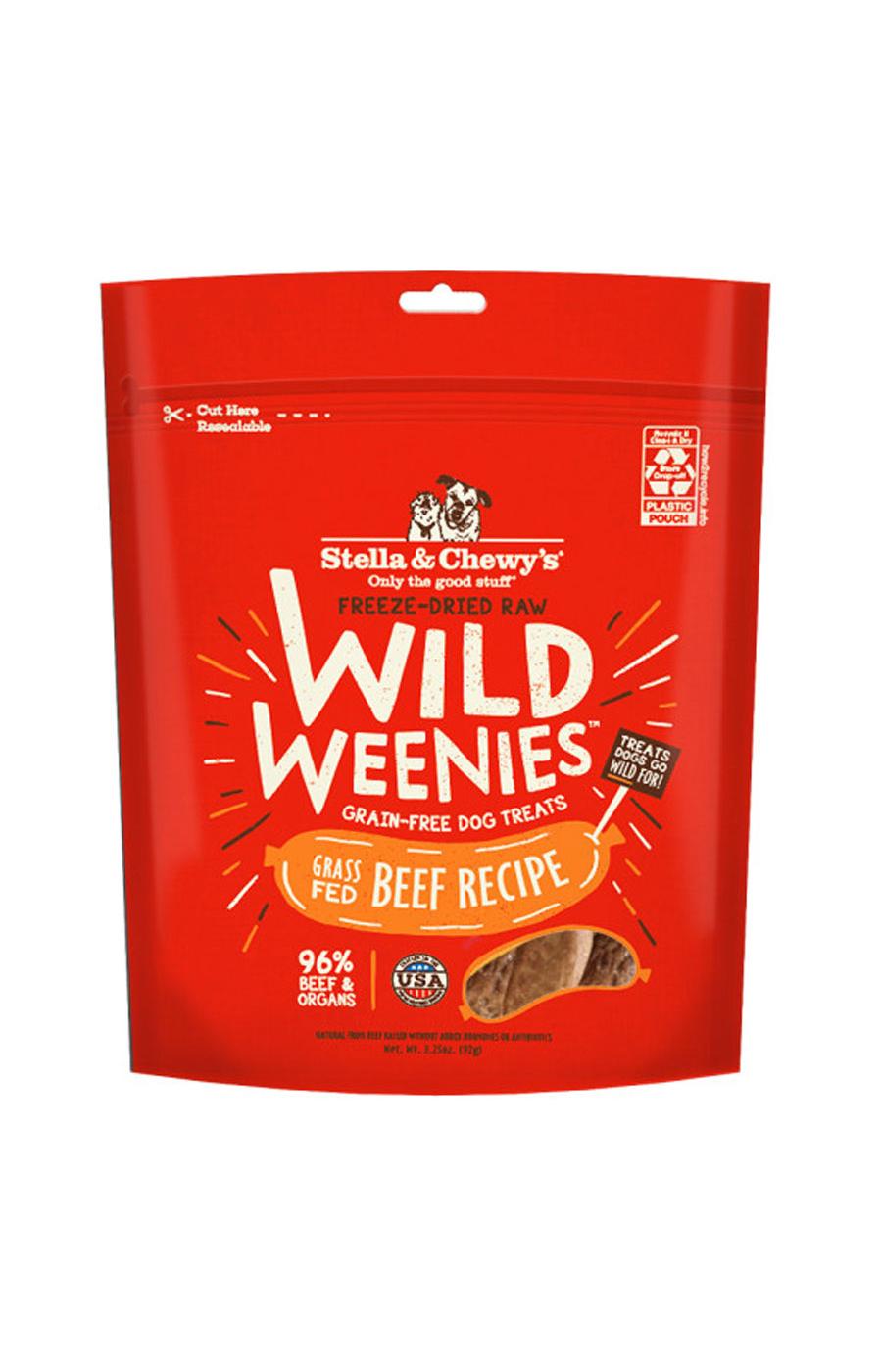 Stella & Chewy's Wild Weenies Freeze Dried Raw Dog Treats - Beef Recipe; image 1 of 2