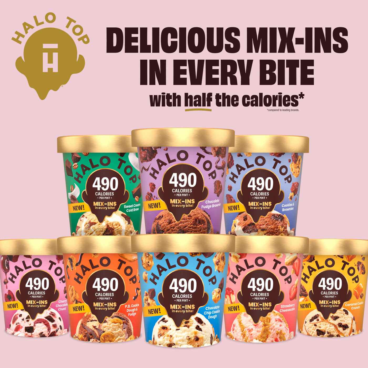 Halo Top Mix Ins 17g Protein Caramel Cookie Crunch Light Ice Cream; image 5 of 5