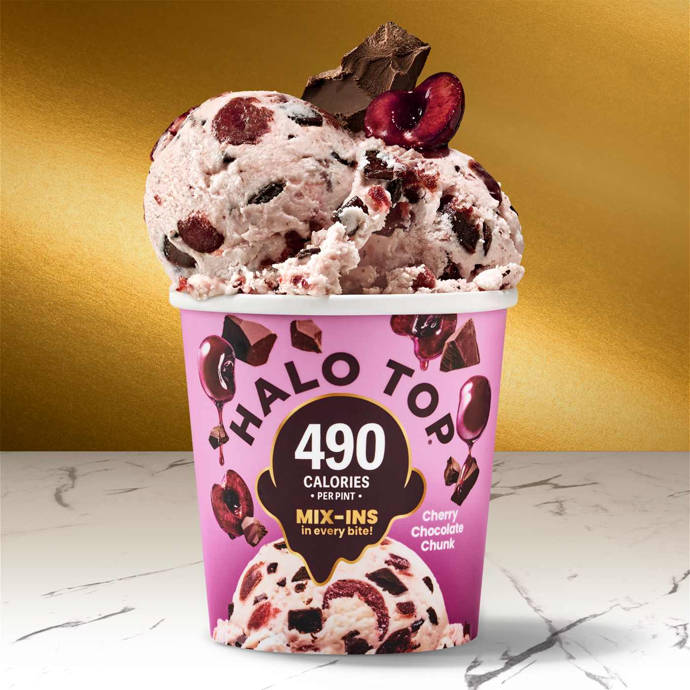 Halo Top Mix Ins 15g Protein Cherry Chocolate Chunk Light Ice Cream; image 2 of 5