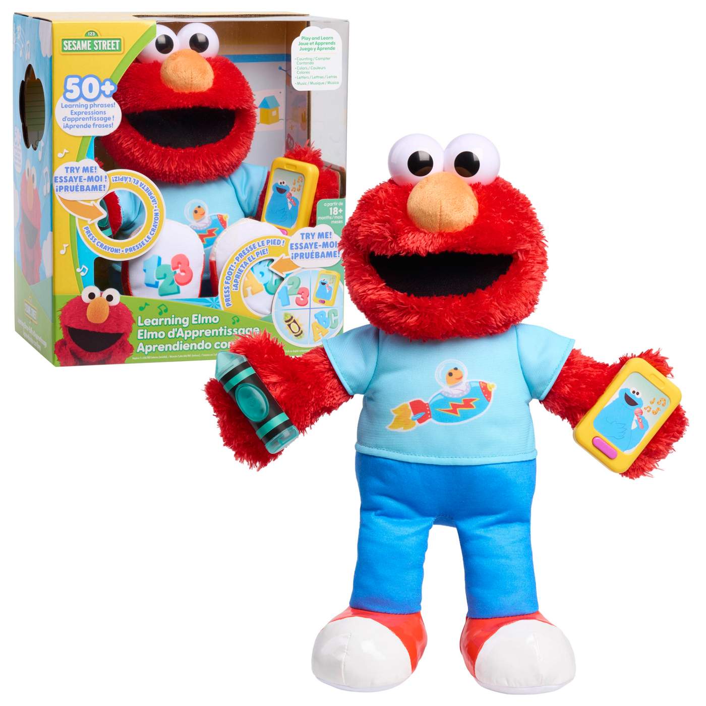 Sesame Street Learning Elmo Plush - Shop Baby toys at H-E-B