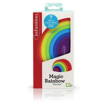 Infantino Magic Rainbow Stacker, 7 pc