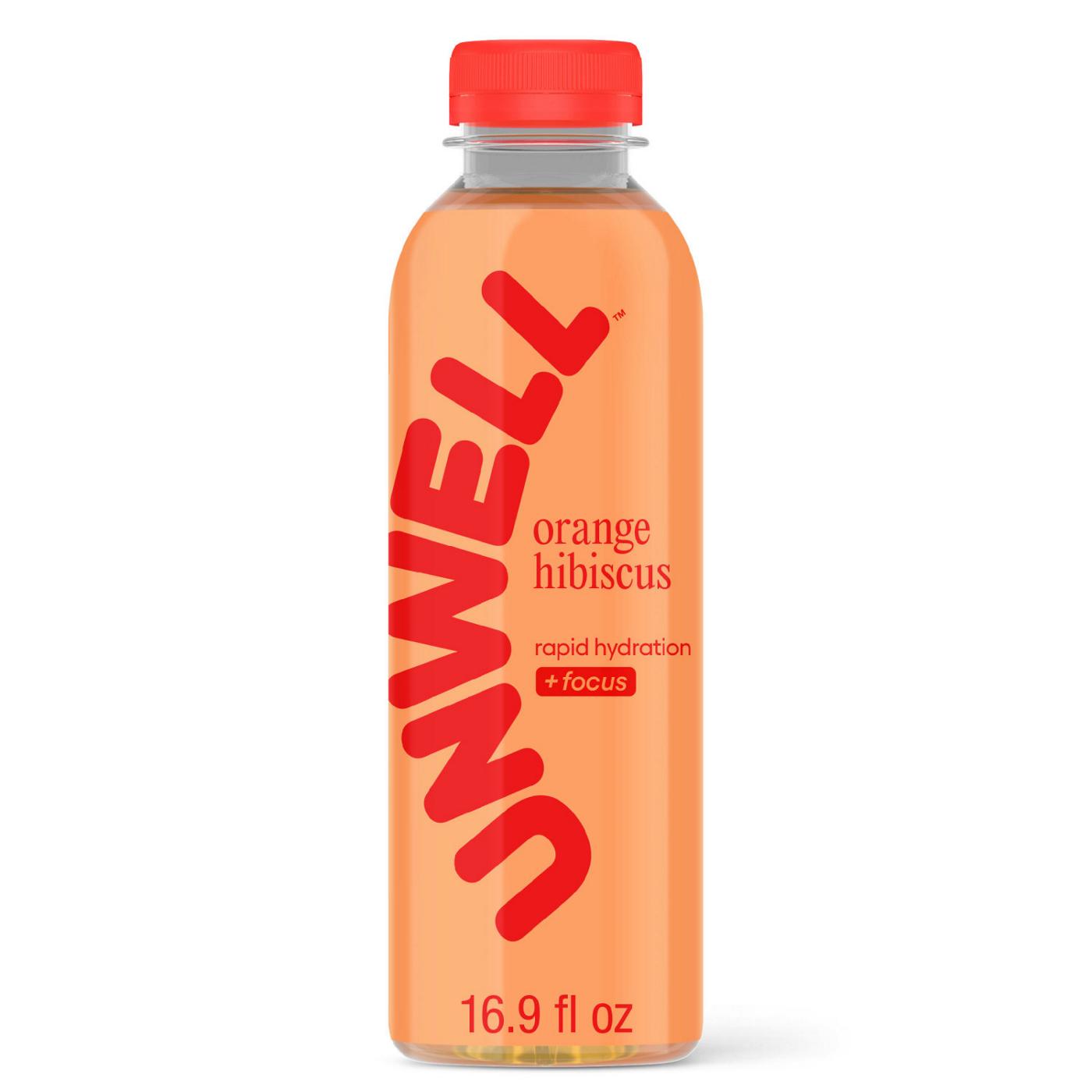 Unwell Hydration Electrolyte Drink + Focus - Orange Hibiscus; image 1 of 8