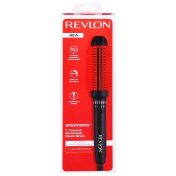 Revlon Smoothstay 1in Heated Silicone Round Hair Styling Brush