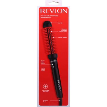 Revlon Smoothstay 1in Heated Silicone Round Hair Styling Brush