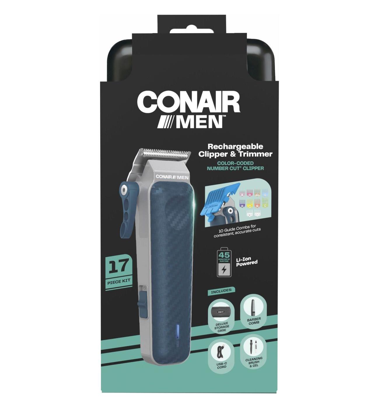 Conair Men's Rechargeable 17 Piece Clipper & Trimmer Kit; image 2 of 2