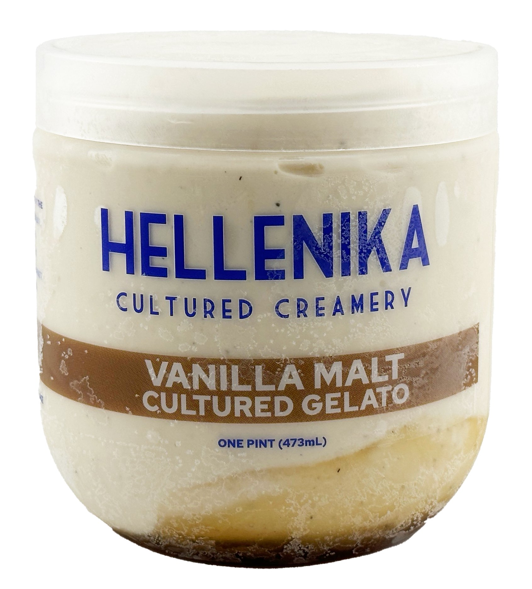 Hellenika Cultured Creamery Vanilla Malt Gelato, 1 pt
