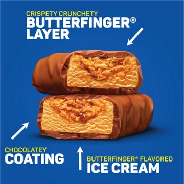 Butterfinger Ice Cream Bars, 6 ct