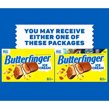 Butterfinger Ice Cream Bars, 6 ct