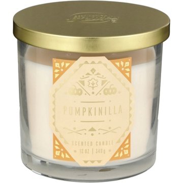 Destination Holiday Pumpkinilla Scented 2 Wick Fall Candle, 12 oz