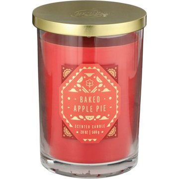 Destination Holiday Baked Apple Pie Scented 2 Wick Jar Candle, 20 oz