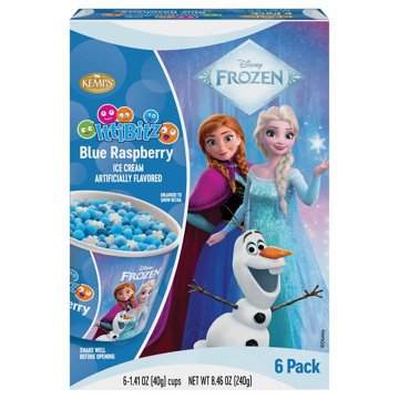 Kemps IttiBitz Disney Frozen Blue Raspberry Ice Cream Cups