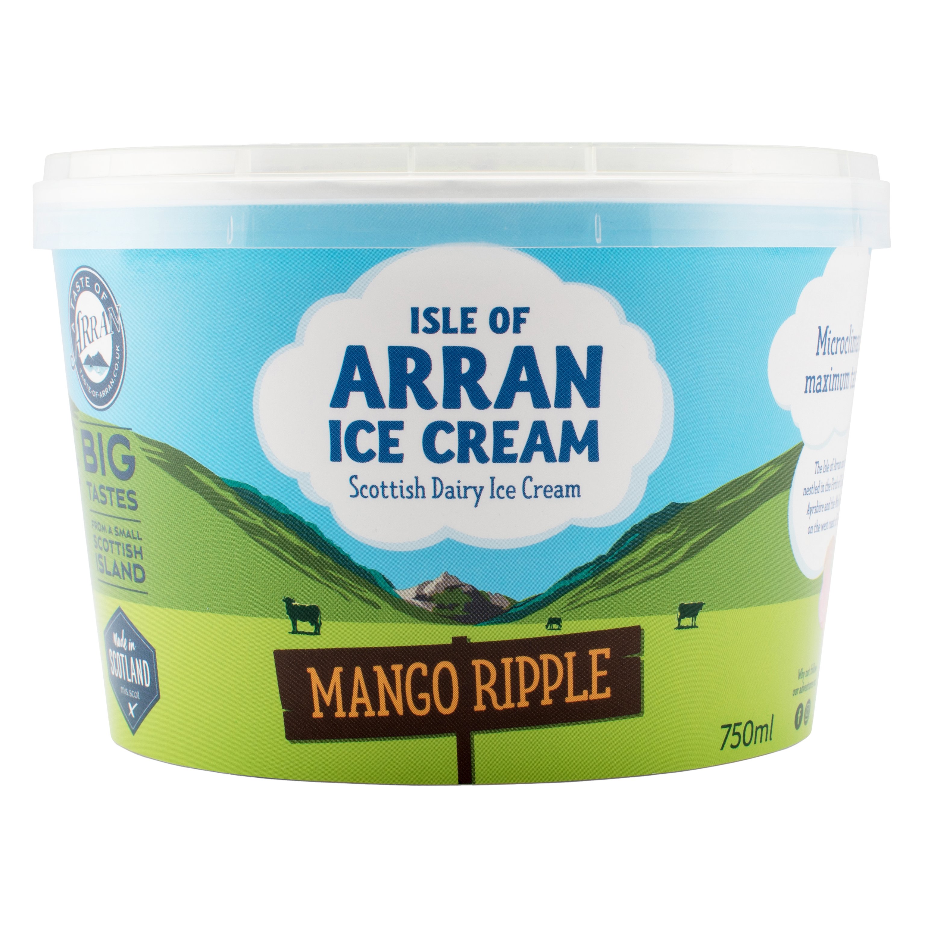 Isle Of Arran Mango Ripple Scottish Ice Cream, 25.36 oz | Central ...