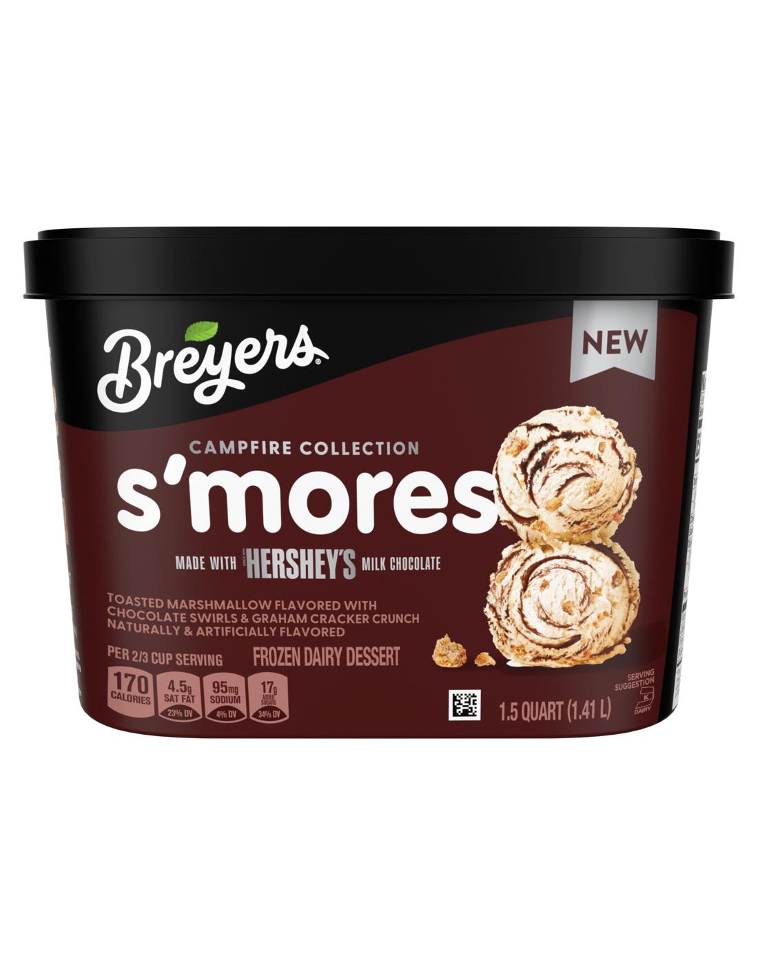 Breyers Campfire Collection S'mores Frozen Dairy Dessert; image 1 of 5