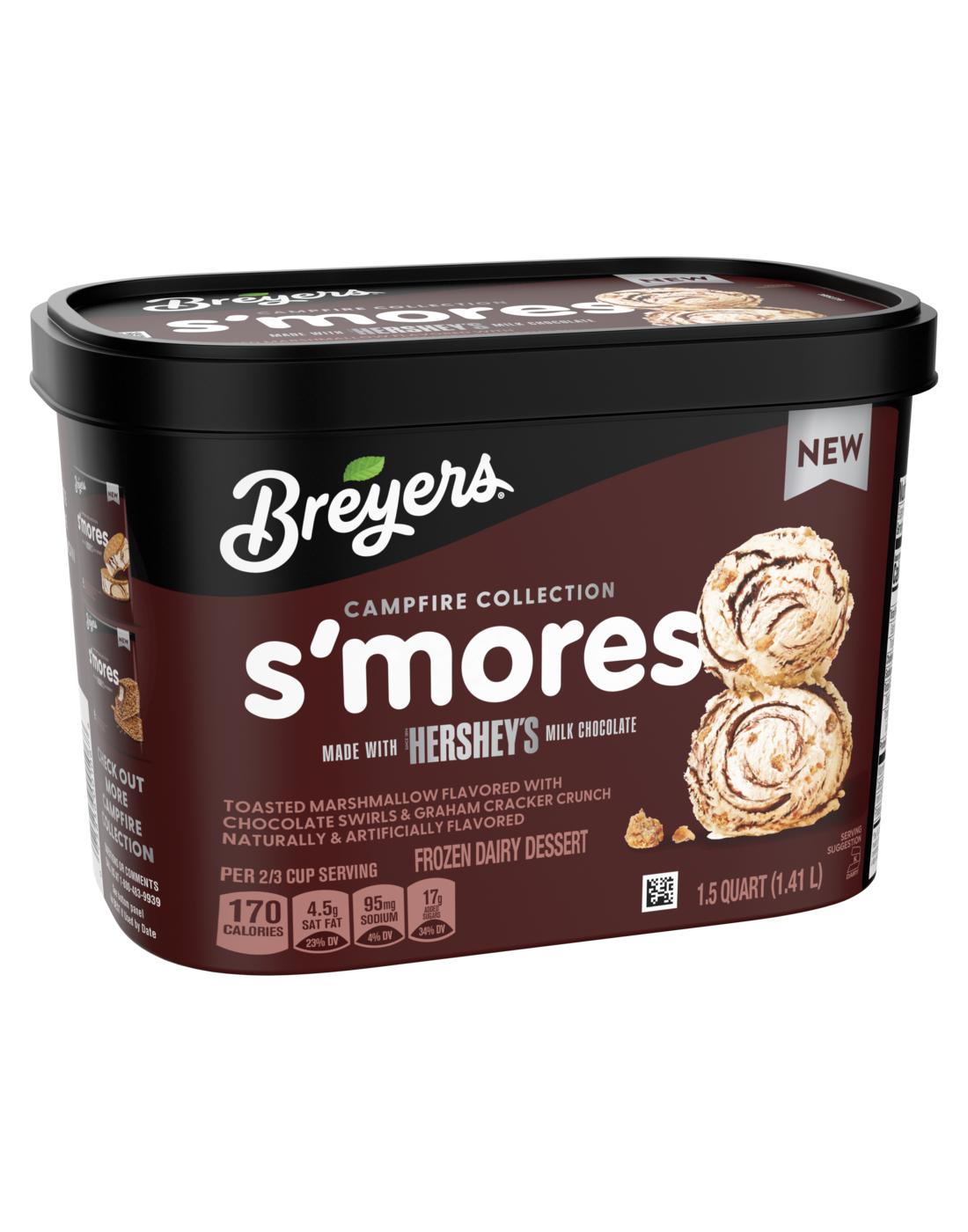 Breyers Campfire Collection S'mores Frozen Dairy Dessert; image 5 of 5