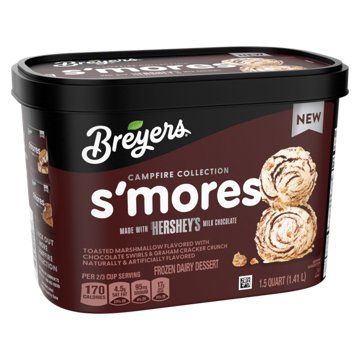 Breyers Campfire Collection S'mores Frozen Dairy Dessert, 1.5 qt