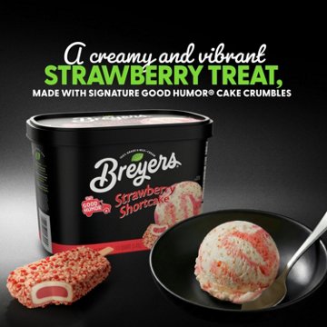 Breyers Strawberry Shortcake Frozen Dairy Dessert, 1.5 qt