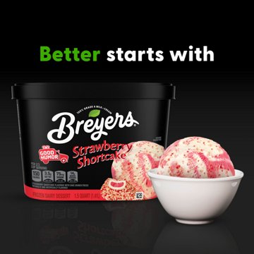 Breyers Strawberry Shortcake Frozen Dairy Dessert, 1.5 qt