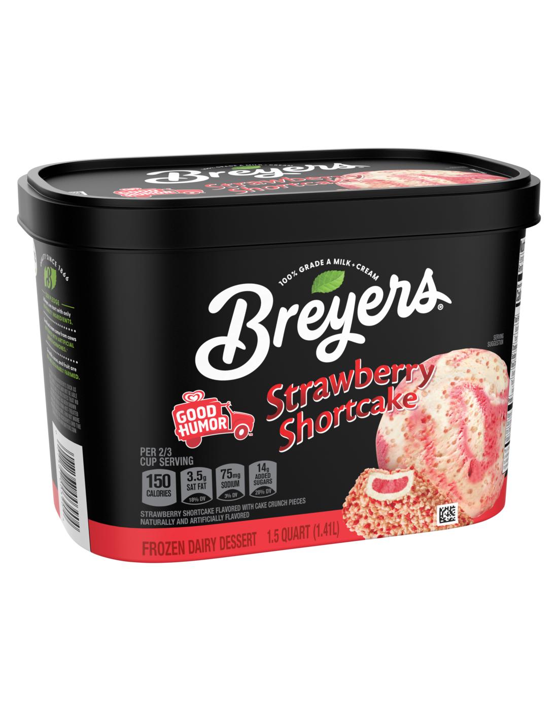 Breyers Strawberry Shortcake Frozen Dairy Dessert; image 5 of 6
