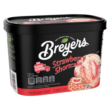 Breyers Strawberry Shortcake Frozen Dairy Dessert, 1.5 qt
