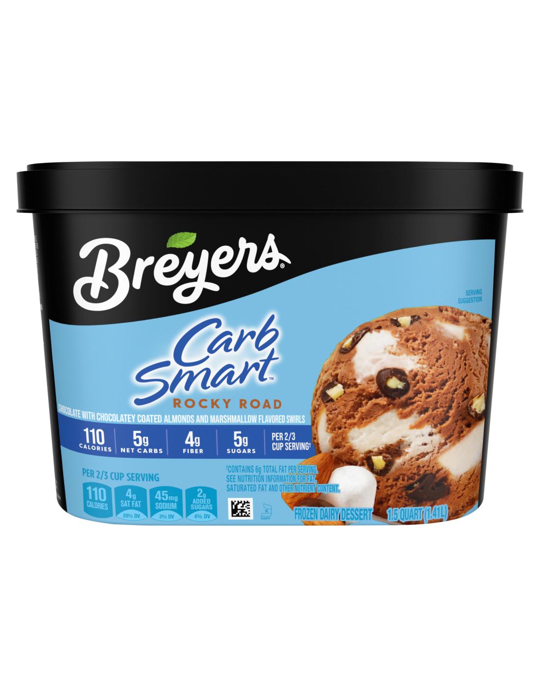Breyers Carb Smart Rocky Road Frozen Dairy Dessert; image 1 of 5