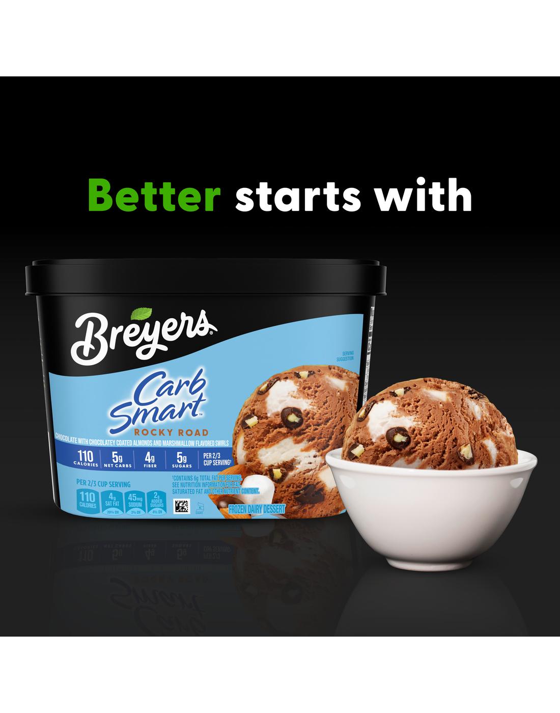 Breyers Carb Smart Rocky Road Frozen Dairy Dessert; image 4 of 5
