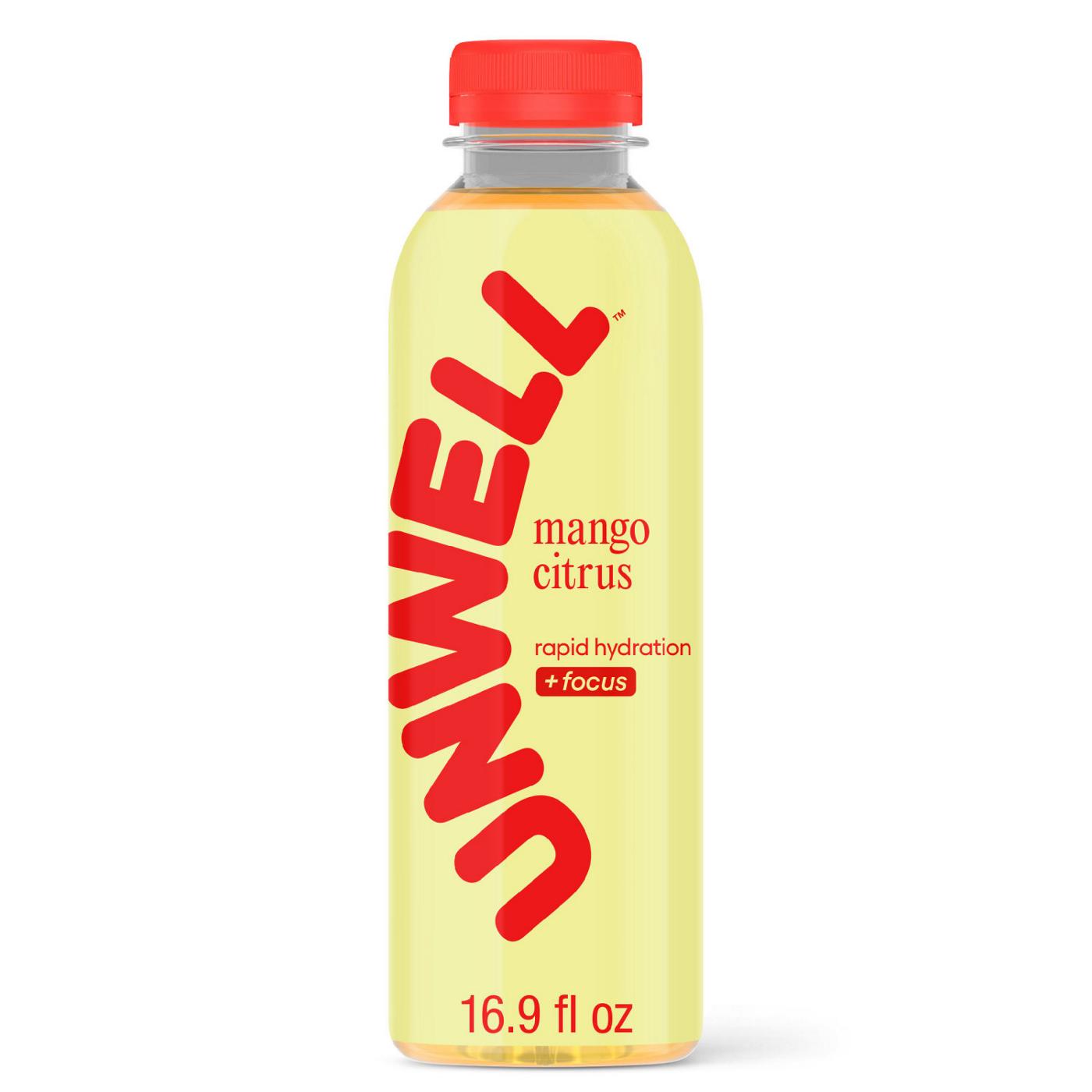 Unwell Hydration Electrolyte Drink + Focus - Mango Citrus; image 1 of 8
