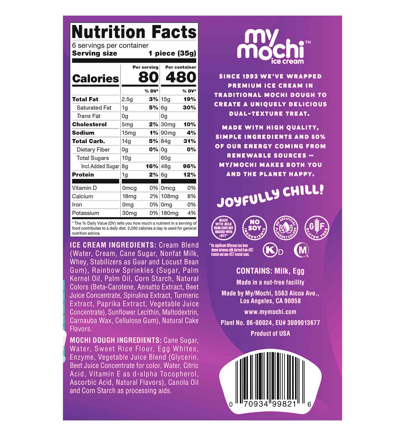 My/Mochi Birthday Cake Mochi Ice Cream; image 2 of 2